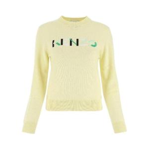 高田贤三(Kenzo)女款羊毛套衫圆领长袖logo刺绣运动卫衣秋冬保暖