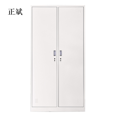 正斌加厚二门钢制更衣柜员工柜铁皮职工储物柜带锁存包柜鞋柜
