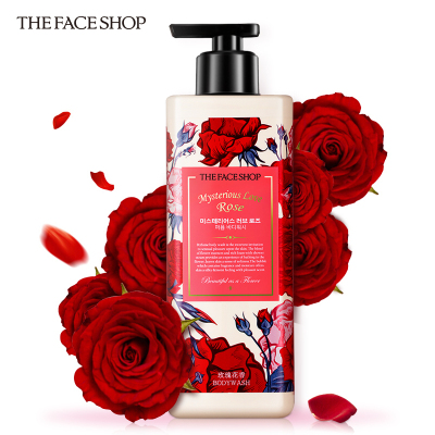 菲诗小铺/THE FACESHOP 丝绒魅惑香水沐浴露500ml(玫瑰花香)男女通用香体沐浴乳