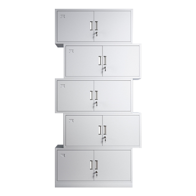 正斌凭证柜会计收纳柜财务档案柜资料柜加厚文件柜办公室带锁铁皮柜分五节