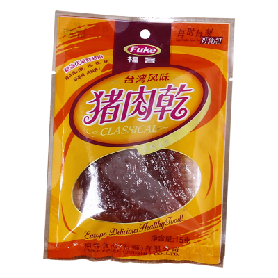 爱上星鲜福客猪肉干15g*10袋