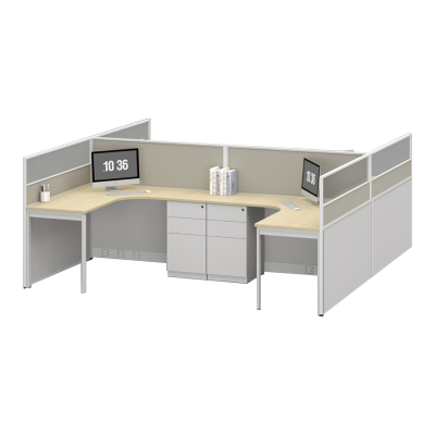 臻远ZYGW-121屏风工作卡位职员桌办公桌 工字型四人位
