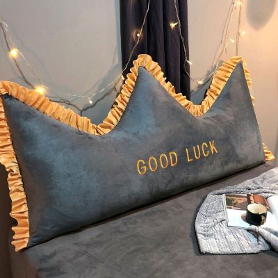 床头靠垫大靠背双人床上榻榻米床头板软包靠背垫三角护腰靠枕简约