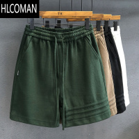 HLCOMAN三条杠设计高端运动休闲短裤男士裤子夏季宽松五分裤美式卫裤