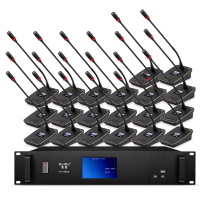 惠度(HuiDu)专业有线数字手拉手鹅颈会议话筒YH-880S(1+20)(销售单位:套)