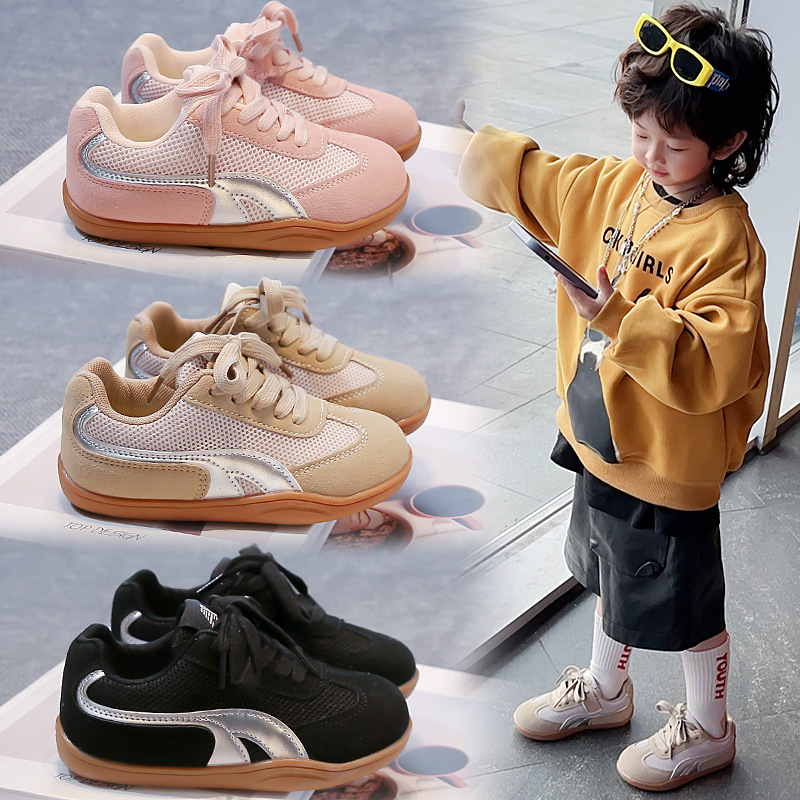 儿童运动鞋2026年春季新款条纹跑步鞋男女童鞋