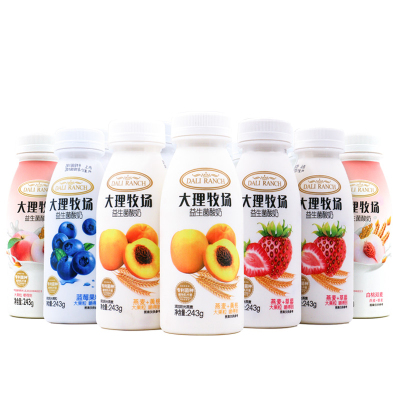 欧亚大理牧场大果粒酸奶243g*12瓶4种口味混合口味243ml