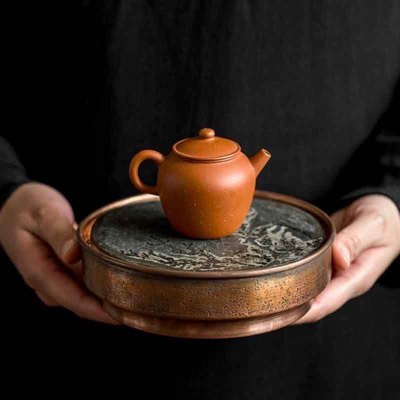 煎茶道具　栄松堂造　古錫　茶壷　茶心壷　約627g　H　R5467 煎茶道具栄松堂造古錫茶壷茶心壷約627gHR5467