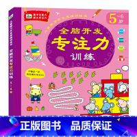 [正版]5-6岁全脑开发专注力训练书 儿童左右脑看图连线找规律观察力培养注意力数学逻辑思维训练题学前班智力测试训练题益智