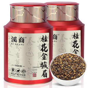 2026新茶桂花金骏眉红茶特级正宗浓香型武夷山茶叶密香罐装