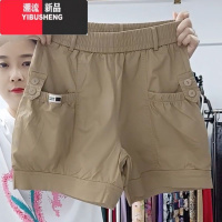 YIBUSHENG2024年季薄款灯笼短裤女宽松显瘦高腰大兜五分裤百搭哈伦休闲裤