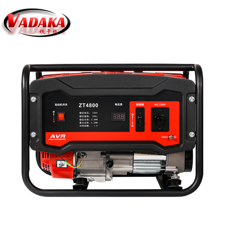 VADAKA便携式家用商用小型汽油发电机组10KW手启动-220v台
