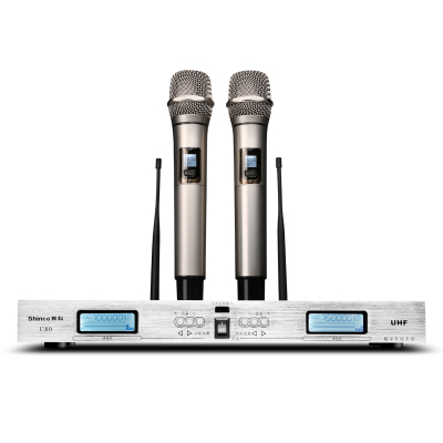 Shinco/新科U80无线话筒卡拉OK电脑K歌一拖二家用KTV专用麦克风