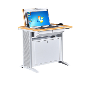 迅迈 单人位翻转电脑桌700*800*750mm 培训桌 隐藏式翻转多媒体教室中控学生机房电脑桌钢制办公桌