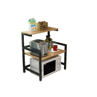 厨房收纳架烤箱架微波炉架子3层电饭煲架调味料2层台面置物架