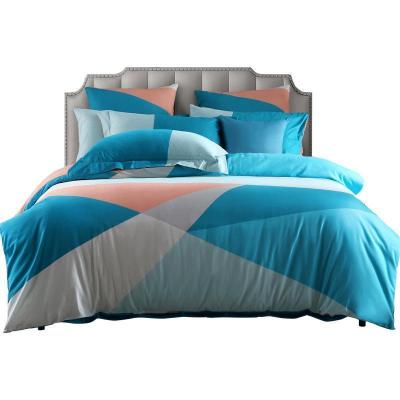 美帮汇床上用品全棉磨毛四件套北欧简约加厚全棉套件法兰克