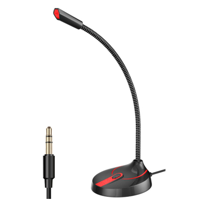 启融电脑麦克风台式机桌面话筒家用录音语音游戏YY主播K歌聊天专用有线全向电容麦直播笔记本usb接口小型