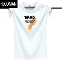 HLCOMAN夏季短袖T恤男新款圆领情侣款半袖打底衫青年体恤衫大码