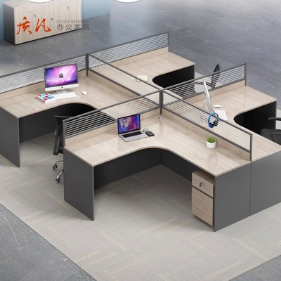 苏宁 质凡 办公家具工位屏风职员办公桌