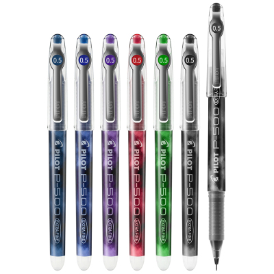 日本PILOT百乐中性笔BL-P50P500|P700大容量针管笔尖水笔0.5mm/0.7mm签字笔水性笔