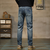 秋冬新款大牛弹力轻奢牛仔裤男士百搭时尚高端潮牌复古直筒裤