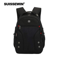 SUISSEWIN瑞士经典时尚商务休闲多功能潮流双肩包背包SN9016