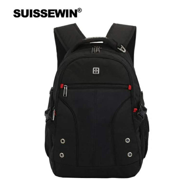 SUISSEWIN瑞士经典时尚商务休闲多功能潮流双肩包背包SN9016