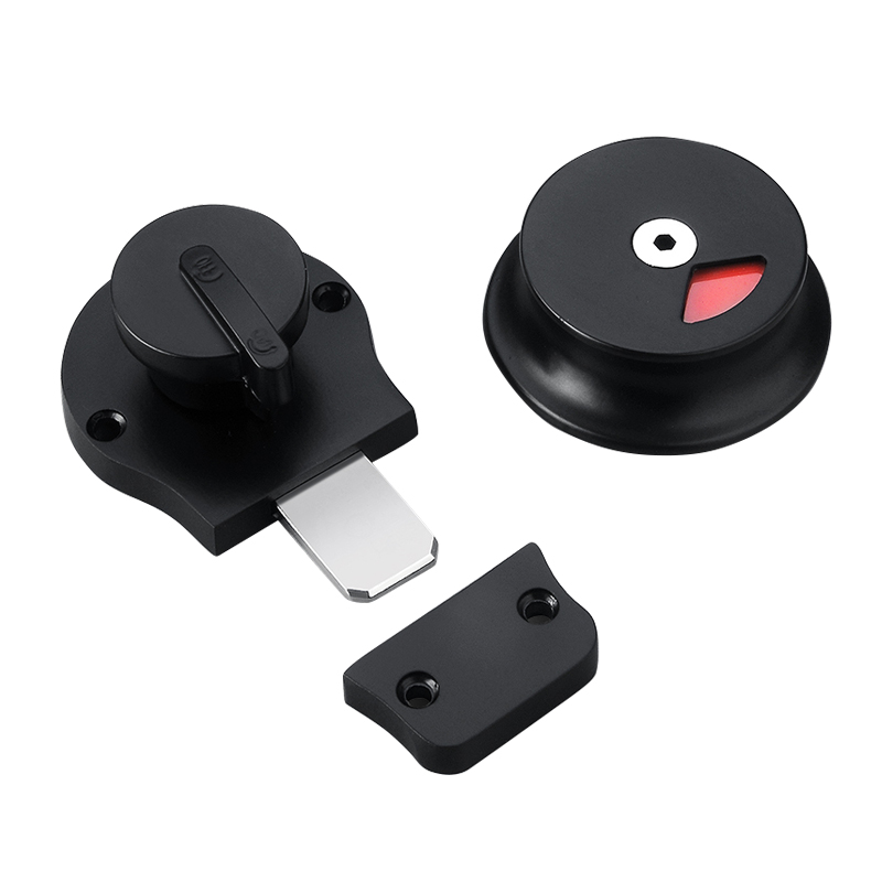 红鲸鱼 隔断五金配件门锁(黑色)1个