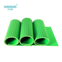 天空桥 绝缘胶皮 绿色条纹3mm*1米*5米 6kv 卷
