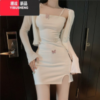 YIBUSHENG可盐可甜裙子女装季纯欲风性感包臀短裙性感辣妹穿搭吊带连衣裙