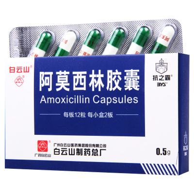 抗之霸 阿莫西林胶囊 0.5g*24粒/盒