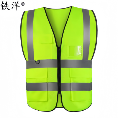 铁洋 反光马甲反光背心 口袋款(荧光绿)TY-FG007 件