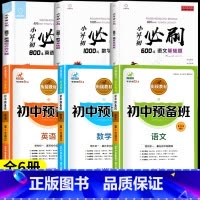 [全6册]小升初必刷题+小升初预备班 小学升初中 [正版]小升初必刷题人教版语文数学英语总复习资料书专项训练习册基础知识