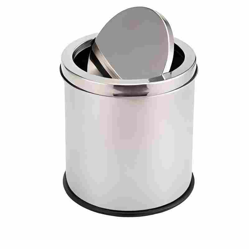 德力彩 不锈钢垃圾桶25*30cm 个