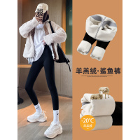 加绒鲨鱼裤女外穿秋冬季新款加厚棉裤高腰收腹提臀瑜伽打底裤