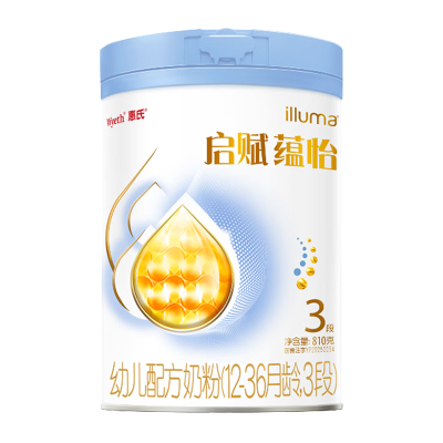 [蓝钻升级]惠氏启赋蕴怡3段7种HMO进口奶源奶粉810g*1罐