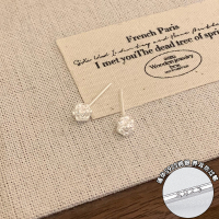 纯银花蕊耳钉小巧精致日常养耳洞圆球耳环女轻奢小众百搭耳饰送女朋友老婆情人节七夕生日礼物