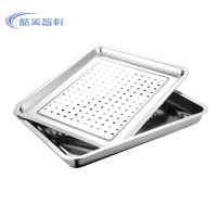 酷美智悦 410不锈钢托盘 60*40*4.8cm KM-TP0013 个