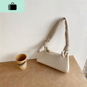 法式腋下包女白色包2020新款潮网红女包奶茶色小众复古法棍包NEW LAKE女士单肩包