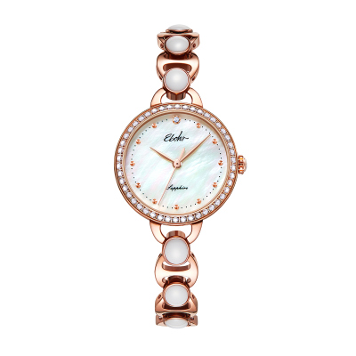 依波表EBOHR手表女轻奢小众手链女表小表盘防水石英表气质女士腕表 贝母盘56700121