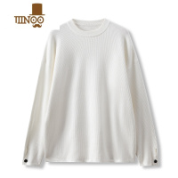 YANXU情侣加厚圆领毛衣男韩版宽松针织打底衫百搭休闲卫衣外套