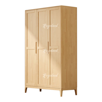 洛诗莲 (RoyceLand) 简约实木衣柜三门收纳柜