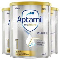 3罐装-海外直邮-新西兰原装进口 澳洲爱他美(Aptamil) 白金版 婴儿配方奶粉 1段(0-6月) 900g