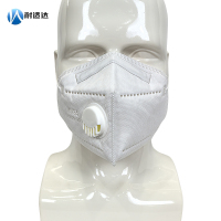耐适达 KN95耳挂式带阀折叠防尘口罩 803V/只