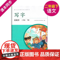 新版 写字二年级下册 2年级第第二学期 铅笔字 小学生铅笔字练习字帖 配合语文教科书 部编版教材同步配套字帖 人民教育出