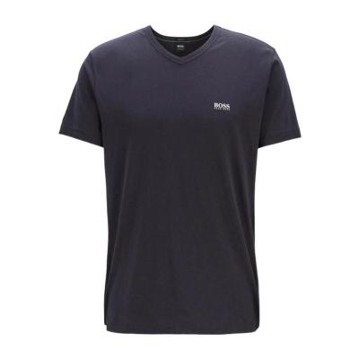 Hugo boss雨果波士T恤男透气吸汗舒适易打理纯棉简约百搭深色