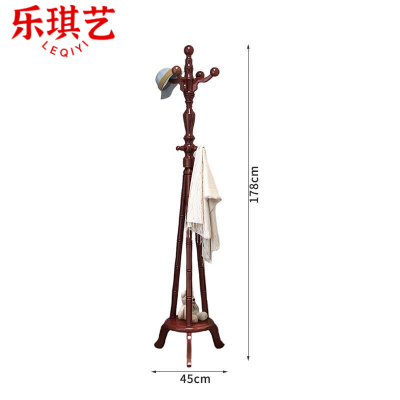 乐琪艺衣帽架木质个