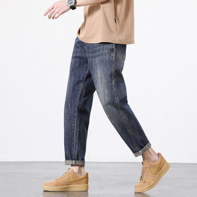 2026春夏季牛仔裤男直筒宽松休闲长裤韩版潮流百搭裤子男潮牌