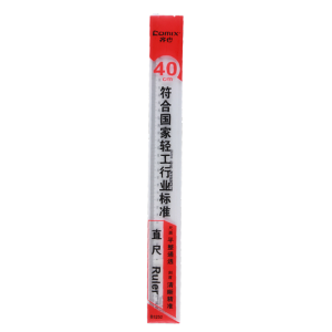 齐心 B3252 精准刻度直尺 40cm 透明