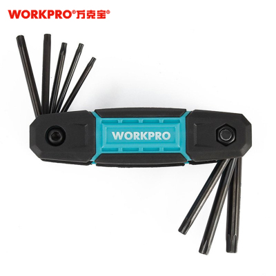 万克宝 8PC星型双色柄折叠内六角扳手 WP222030 把